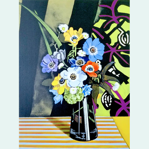 art, realism, photorealism, anemones, painting