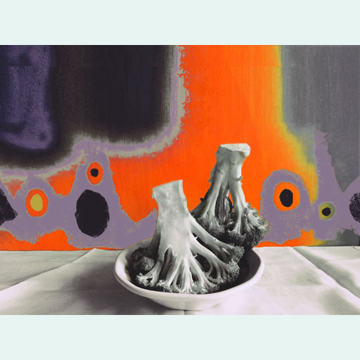 art, still life, realism, broccoli, painting