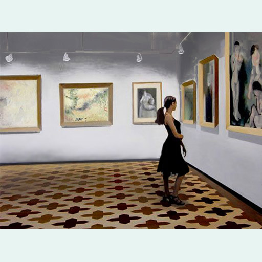 art, museum, photorealism, painting
