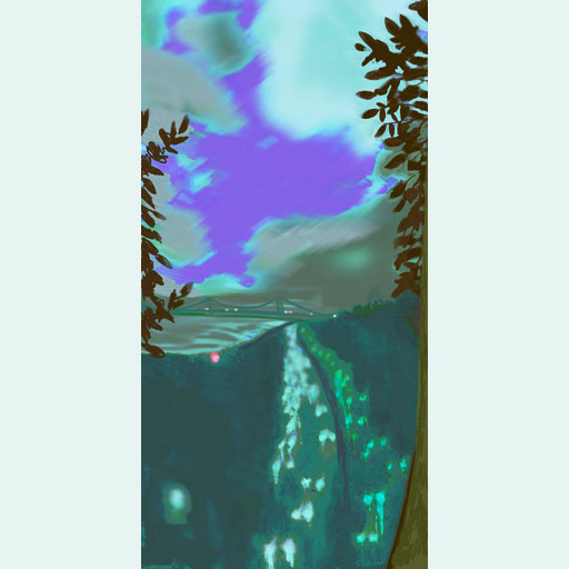 art, new impressionism, nightscape, nocturnal, painting