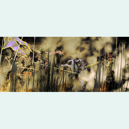 art, battle, fight, neo-expressionism, painting