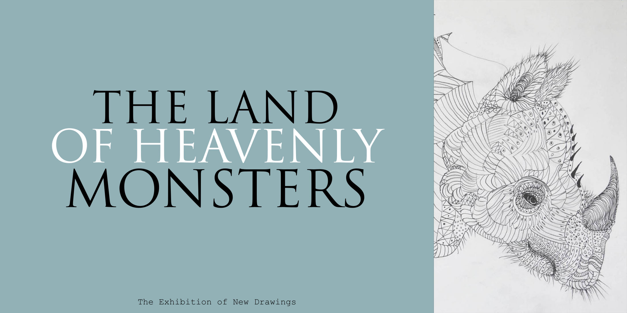 Exhibition, drawings, The Land of Heavenly Monsters, Nicholaas Chiao