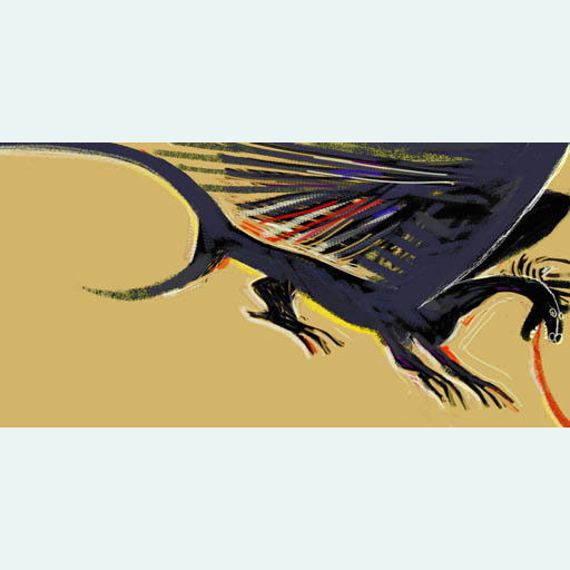 art, dragon, expressionism, drawing