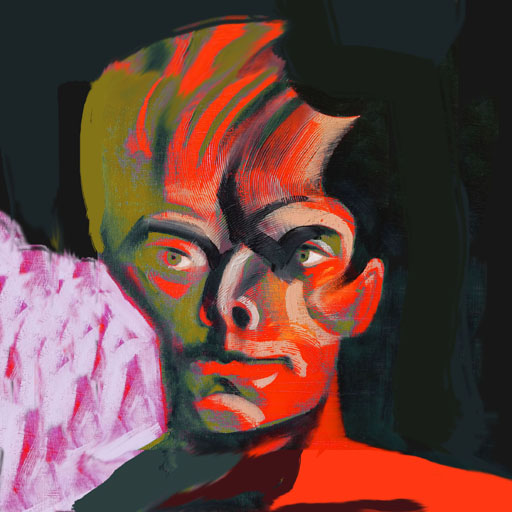 art, portrait, expressionism, painting