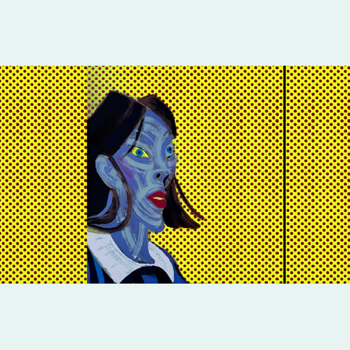 art, female portrait, expressionism, painting