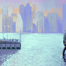 impressionism, manhattan, cityscape, contemporary art, collection, highlights, best art